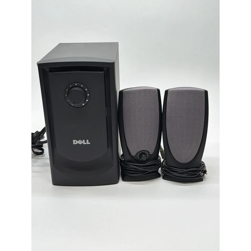 Dell A425 2.1 Computer Speaker System with Powered Subwoofer Black Grey Wired